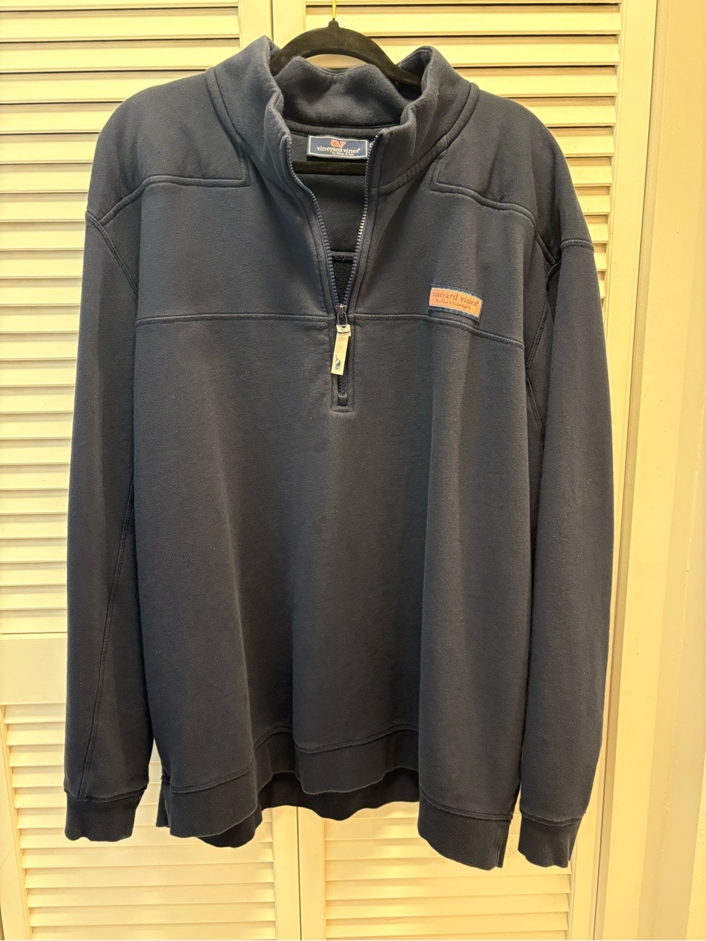 Vineyard Vines Navy Half-Zip Pullover Sweater